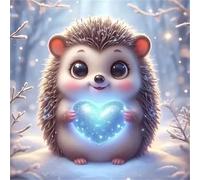 Erizo de corazón Puzzle 120 Piezas,Rompecabezas DIY Adultos,Puzle Clásico para Adultos Entretenimiento Creativo, Juegos Desafiantes