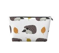 Erizo De Hojas De Otoño, Bolsa de artículos de tocador Bolsa de Maquillaje Bolsa de cosméticos Bolsa de artículos de tocador de Viaje portátil