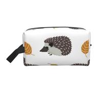 Erizo De Hojas De Otoño, Bolsa de Maquillaje Bolsa de cosméticos Bolsa de artículos de tocador de Viaje portátil Organizador de Bolsa de Maquillaje