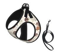 Erizo de Pradera,Arnés para Mascotas, arnés Reflectante Ajustable para Perros,M