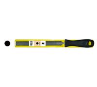 Erizo EFNRE10 Escofina redonda entrefina de 10" con mango negro y funda de plástico