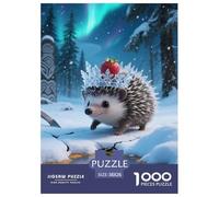Erizo en miniaturaJigsaw Puzzles for Adults 1000 Pieces Age 12+ for Adults EduConejoional Game Challenge Toy Beautiful Decoration for Aduits Kids38x26cm/1000pcs