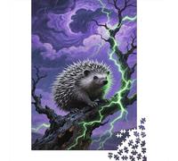 Erizo Europeo Puzzle Adulte 1000 Teile Jeu Éducatif Jouets Défi Artisanat Cadeau Famille Décor À La Maison Pour Adultes Et Enfants À Partir De 14 ANS 1000pcs (75x50cm)