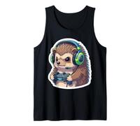 Erizo Gaming Animal Videojuegos Gamer Erinaceinae Lover Camiseta sin Mangas