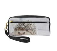 Erizo Impreso., Bolsa de Maquillaje Bolsa de cosméticos Bolsa de Aseo de Viaje portátil Estuche de Cuero para Mujeres y niñas