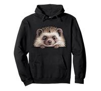 Erizo Lindo Peeking Spiky Animal Lover Sudadera con Capucha