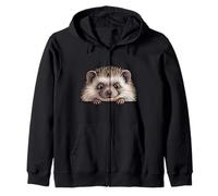 Erizo Lindo Peeking Spiky Animal Lover Sudadera con Capucha