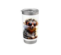 Erizo Living on the Hedge Erizo de vientre blanco Animal Vaso térmico de acero inoxidable de doble pared