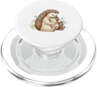 Erizo Mamá Bebé Madre Niño Mamá Amor PopSockets PopGrip para MagSafe
