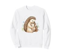 Erizo Mamá Bebé Madre Niño Mamá Amor Sudadera