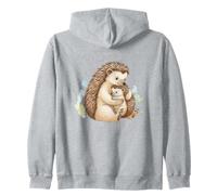 Erizo Mamá Bebé Madre Niño Mamá Amor Sudadera con Capucha