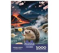 Erizo Miniatura Bonito para Adultos Puzzle 1000 Piezas Animal Educational Game Cumpleaños Juego De Rompecabezas Decoración Relajación Y Sabiduría 38x26cm/1000pcs