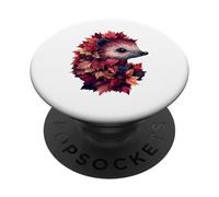 Erizo Otoño Hojas Otoño Naturaleza Amante Lindo Bosque Animal PopSockets PopGrip Adhesivo