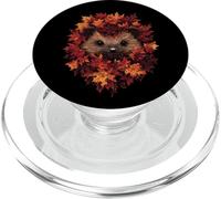 Erizo Otoño Hojas Otoño Naturaleza Amante Lindo Bosque Animal PopSockets PopGrip para MagSafe