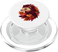 Erizo Otoño Hojas Otoño Naturaleza Amante Lindo Bosque Animal PopSockets PopGrip para MagSafe