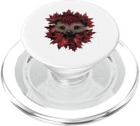 Erizo Otoño Hojas Otoño Naturaleza Amante Lindo Bosque Animal PopSockets PopGrip para MagSafe