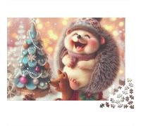 Erizo Puzzle 1000 Piezas Xmas Erizo Cartón para Niños 12+ Regalo Cumpleaños para Decorar Oferta Mejor Regalo Precio Económico 70x50cm/1000pcs