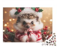 Erizo Puzzle 1000 Piezas Xmas Erizo Cartón Reciclado para Niños 12+ Descanso En Casa para Entretenimiento Oferta Mejor Regalo 70x50cm/1000pcs