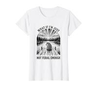 Erizo ¿Qué Pasa si no Soy lo Suficientemente Salvaje Camiseta gráfica económica, Mujer, Blanco, XS