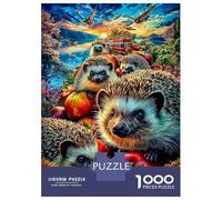 Erizo Rompecabezas 1000 Piezas para Adultos Niño Puzzle De Papel Ecológico, Puzzle De Juguete para Regalo, 70x50cm/1000pcs