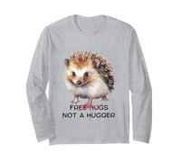 Erizo sarcástico Sin Abrazos, no es un Abrazo, Spikey Animal, Mujer Manga Larga