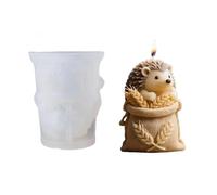Erizos creativos con forma de bolsa de trigo Molde de silicona para hacer velas perfumadas Herramienta artesanal reutilizable segura de grado alimenticio Molde de silicona de erizo