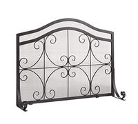 erkebspm Pantalla para Chimenea Black Fireside Fire Fireguard Spark Guard Pantalla para Chimenea