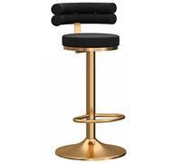 erkebspm Silla De Bar Moderna Maquinaria Taburetes De Bar Ajustables Elevadores Giratorios para Taburetes De Recepción De Oficina En Casa con Asiento De Terciopelo, Reposapiés Y Chasis, Altura 65-80