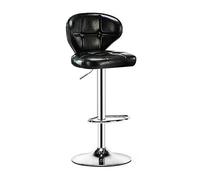 erkebspm Taburetes De Bar Elevadores De 63-83 CM Silla De Barra Giratoria De 360 ° con Respaldo Almohadilla De Látex Superficie para Sentarse Reposapiés Chasis De Metal Fácil De Montar(Size:41