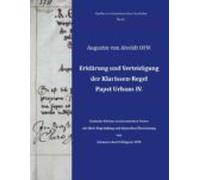 Erklärung Und Verteidigung Der Klarissen-regel Papst Urbans Iv. (ebook