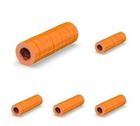 ERKO Cinta aislante 15mm x 10m naranja 10 piezas, adhesiva para instalaciones eléctricas PVC, para aislar y reparar cables eléctricos, extrafuerte, agrupar cables (Paquete de 5)
