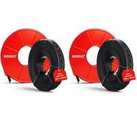 ERKO Cinta perforada galvanizada de montaje 19mm x 10m diámetro de agujero 6,5mm, distancia entre agujeros 15mm, plastificada, solución de fijación robusta, cinta de fijación perforada (Paquete de 2)