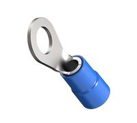 ERKO Terminales de anillo para cables eléctricos para tornillo M3 y sección de cable 1,5 ÷ 2,5 mm² 100 piezas, con aislamiento de poliamida, de cobre estañado galvánico, DIN 46234