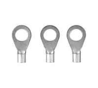 ERKO Terminales de anillo para cables eléctricos para tornillo M6 y sección de cable 0,5 ÷ 1,0 mm² 10 piezas de cobre estañado galvánico, Fabricados según DIN 46234