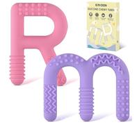 ERKOON - Juguetes sensoriales masticables para autismo, paquete de 2 tubos masticables de silicona, herramientas motoras orales para niños sensoriales con autismo, mordeduras, TDAH, masticables con