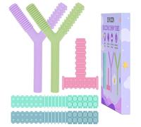 ERKOON Paquete de 5 juguetes sensoriales masticables para niños autistas, tubos masticables de silicona para autismo, TDAH, SPD, masticables con necesidades especiales, herramienta masticable de motor