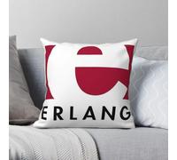 Erlang Programming Language - Funda de almohada cuadrada de poliéster y lino, terciopelo, con cremallera, decorativa, para sofá