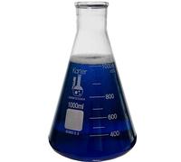 Erlenmeyer 1000 ml de cuello estrecho, vidrio borosilicato 3.3, graduado simple 213G22 1