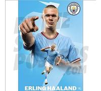 Erling Haaland Man City Póster de acción 22/23 (A2 sin marco)