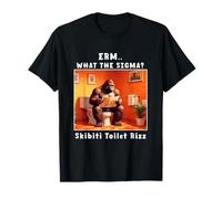 Erm,What The Sigma Skibiti Toilet Rizz Funny Brain Pudrición Camiseta