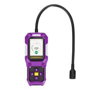 Ermenrich NG50 Detector de Gas Combustible con Sonda Portátil Alarmas Acústicas y Visuales Vibración Pantalla LCD Localiza Acetileno Butano Propano Registro de Datos Linterna Casa Bricolaje