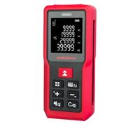 Ermenrich Reel Pro GM60 Medidor Láser 60M Compacto y Ligero Herramienta de Medición Distancia Área Volumen Ángulos Modo Pitágoras Pantalla LCD Memoria Integrada Rojo