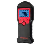 Ermenrich Wett MW10 Detector de Humedad con Puntas para Madera Paredes Materiales de Construcción Medición de Temperatura °C Pantalla LCD Indicadores LED Portátil Compacto Construcción Casa