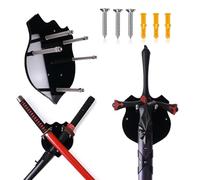 ERMMZHZW Colgador de espada, soporte de pared para espadas, soporte de hacha, soporte de exhibición de espadas acrílicas, el soporte de espada puede mostrar dos espadas o una sola espada al mismo