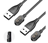 Ermorgen 2 Pieza USB-A Cables compatibles con LEDLENSER P&H Series | Cable de carga magnético de 100 cm para LEDLENSER P&H Series. Reemplazo para H5R/H7R/H15R/P18R - Negro