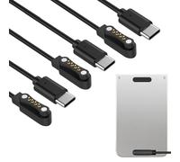 Ermorgen 3 Pieza de Cable de Carga USB C Compatible con Grabadora de Voz Plaud Note Pro AI/KI, Note AI/KI, Cargador Magnético Portátil, Cable de Carga Tipo C de 1m cargador para Plaud Note KI