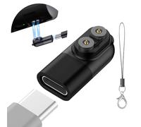 Ermorgen Adaptador de Carga Tipo C Compatible con LEDLENSER P&H Models Adaptador para H5R, H7R, H15R, P18R, Compatible con Cargador magnético de Carga - Negro