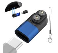 Ermorgen Adaptador USB-C Compatible para LEDLENSER H5R/H7R/H15R/P18R - Azul | Adaptador de carga tipo C magnético, compatible con LEDLENSER H5R, H7R, H15R y P18R - Color azul