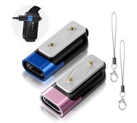 Ermorgen Adaptador USB C de 2 Piezas Compatible para 5V/1A Tragbar Ladeadapter para Samsung Galaxy Fit 3/ Huawei Watch fit 3/2/fit/fit/mini, Huawei Band 10/9/8/7/6/6 Pro/Honor Band 9/7/6/ES-Rosa/Blau