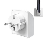 Ermorgen Estación de Carga para Cepillos de Dientes Compatible con Braun Oral B IO10, IO9, IO8 E IO7, Cargador Alternativo, Cargador Magnético de Pared, Enchufes Europeos para Oral B IO - Blanco
